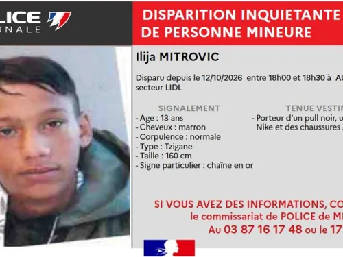 Augny : qui a vu Ilija Mitrovic, 13 ans ?