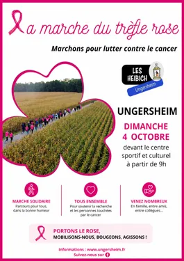 La marche du trèfle rose 