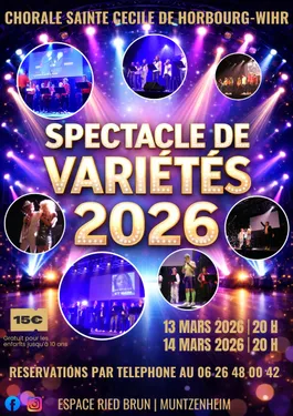 Spectacle de variétés 2026 de la chorale Sainte Cécile de...
