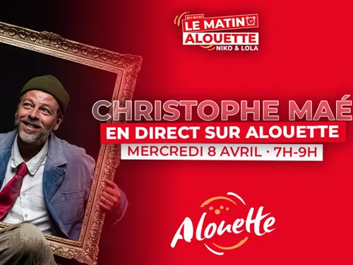 Christophe Maé en direct sur Alouette mercredi 8 avril !