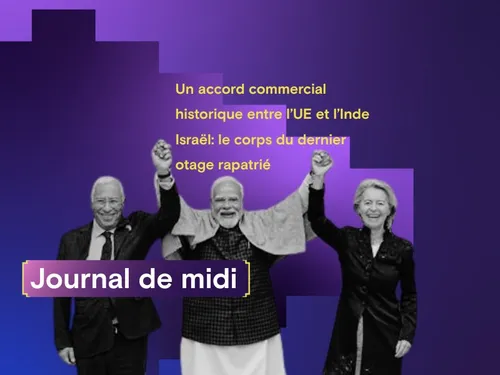 Un accord commercial historique entre l’UE et l’Inde, Israël: le...