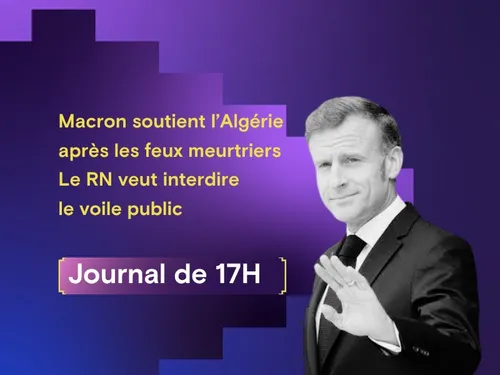 Macron soutient l’Algérie après les feux de forêts meurtriers, le...