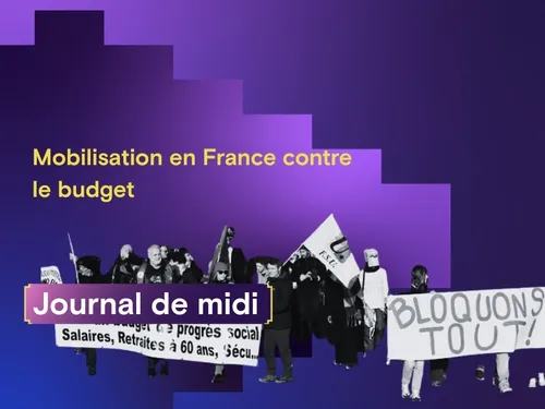  Mobilisation en France contre le budget, messe présidée par le...