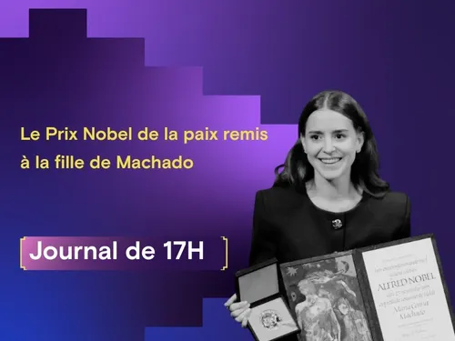 Le Nobel de la paix remis à la fille de Machado, Maroc: 22 morts...