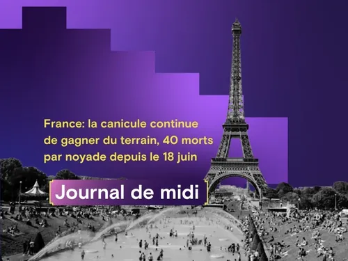 France: la canicule continue de gagner du terrain, 40 morts par...