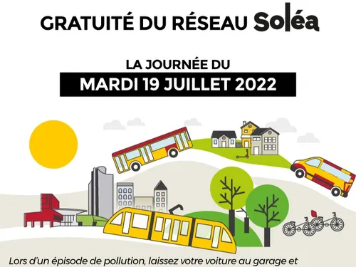 Le réseau Soléa est gratuit aujourd'hui