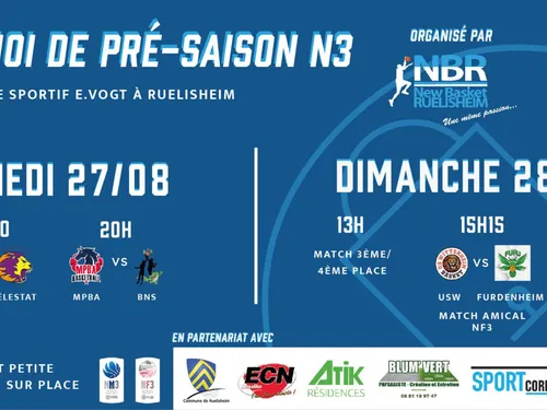 New Basket Ruelisheim : tournoi de pré-saison N3 !
