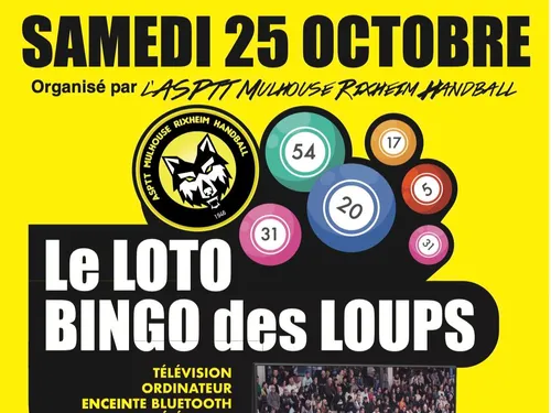 Loto Bingo des Loups de l'ASPTT Mulhouse Rixheim Handball