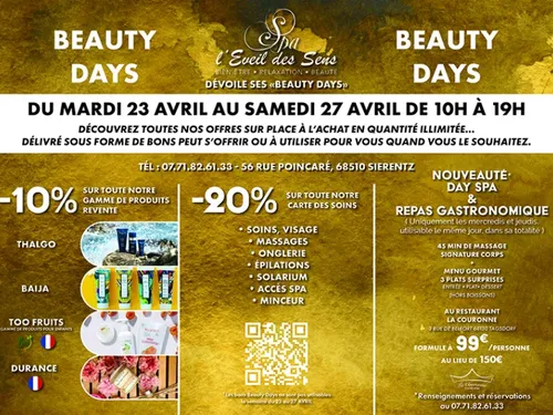 Beauty Days au spa l'Eveil des Sens