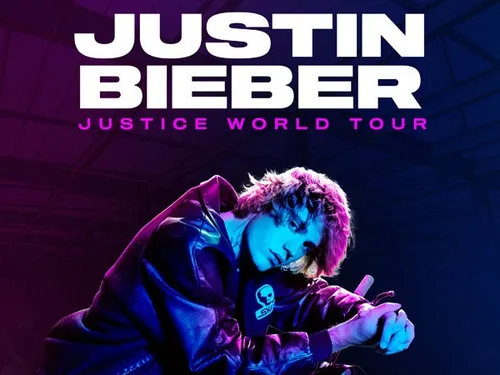 Justin Bieber en concert à Paris en 2023