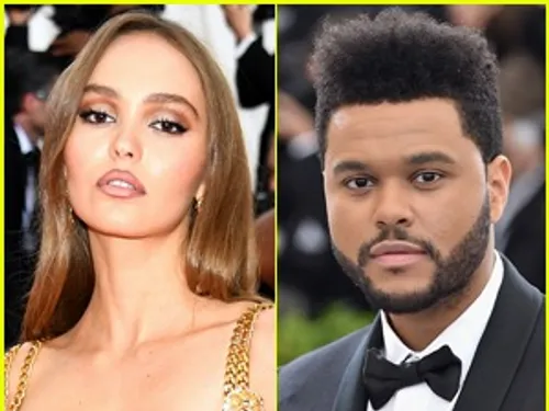 Lily-Rose Depp et The Weeknd dans la série "The Idol"