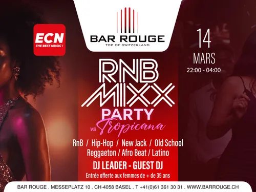 RnB Mixx Party vs Tropicana au Bar Rouge avec ECN