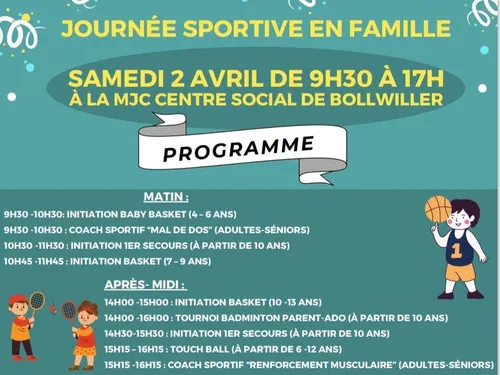 Journée sportive en famille pour soutenir l'action "500 km pour la...