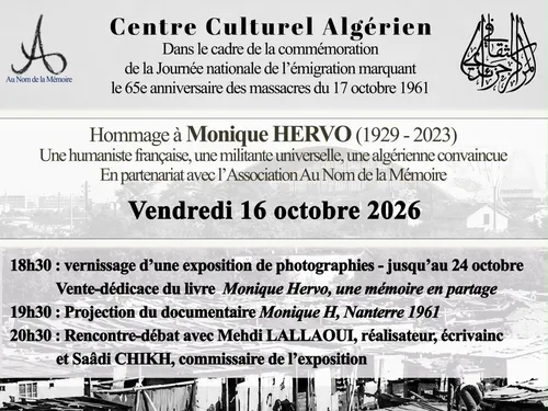 Mehdi Lallaoui au cœur d’un hommage à Monique Hervo et aux...