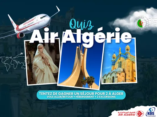 Quiz Air Algérie : gagnez un séjour pour 2 personnes à Alger !
