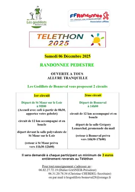 SAINT-MAUR-SUR-LE-LOIR / BONNEVAL - Randonnée Téléthon