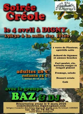 DIGNY - Soirée créole du comité des fêtes