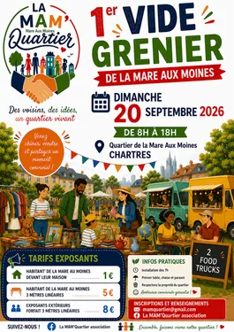 CHARTRES - Vide-greniers de l'association Mare aux Moines