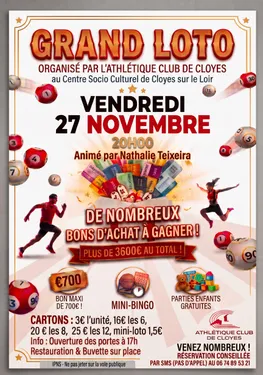 CLOYES-SUR-LE-LOIR - Loto de l'AC Cloyes