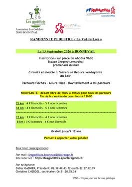 BONNEVAL - Randonnée du Val du Loir