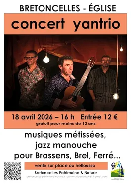 BRETONCELLES (61) - Concert : Yantrio