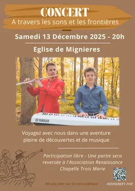 MIGNIÈRES - Concert : A travers les sons et les frontières