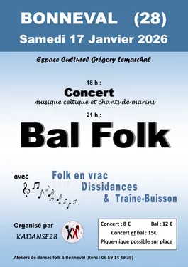 BONNEVAL - Concert et Bal Folk