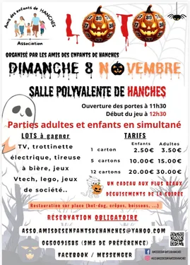 HANCHES - Loto d’Halloween