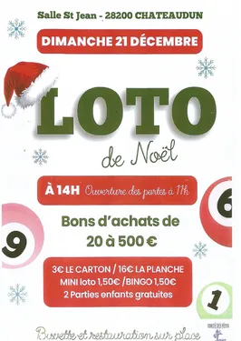 CHÂTEAUDUN - Loto de Noël du comité des fêtes Saint-Jean