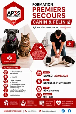 NOGENT-LE-PHAYE - Formation aux Premiers Secours Canin et Félin