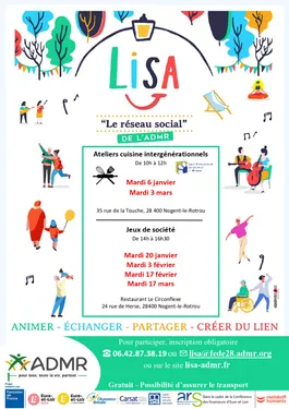 NOGENT-LE-ROTROU - LISA : Atelier de cuisine intergénérationnel