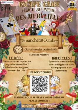 SAINT-GEORGES-SUR-EURE - Escape game Alice au pays des merveilles
