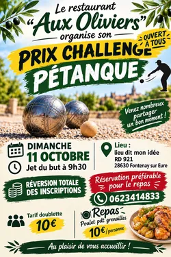 FONTENAY-SUR-EURE - Prix Challenge Pétanque