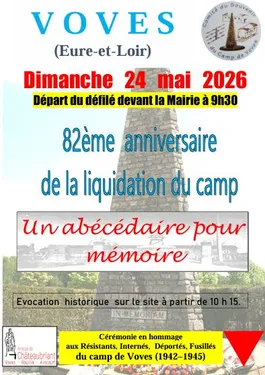 VOVES - 82ème anniversaire de la liquidation du camp de Voves