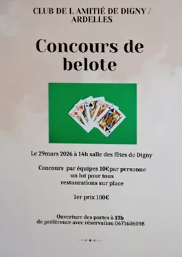 DIGNY – Concours de belote