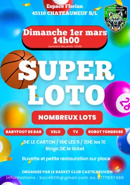 CHÂTEAUNEUF-SUR-LOIRE (45) - Loto du Basket Club Castelneuvien