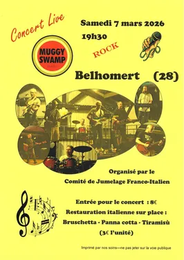 BELHOMERT-GUÉHOUVILLE - Concert : Muggy Swamp