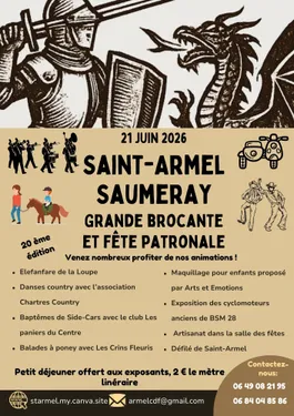 SAUMERAY - Fête patronale Saint Armel et grande brocante