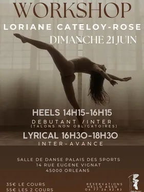 ORLÉANS (45) - Stage HEELS et LYRICAL avec Loriane Cateloy-Rose