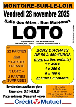 MONTOIRE-SUR-LE-LOIR (41) - Loto du Team FSCompétition
