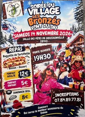 GOUSSAINVILLE - Soirée du village les Bronzés font du ski