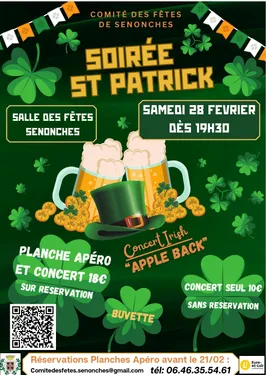 SENONCHES - Soirée Saint Patrick du comité des fêtes