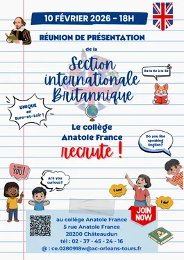 CHÂTEAUDUN - Réunion de présentation de la Section Internationale