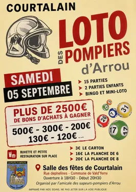 COURTALAIN - Loto des pompiers d'Arrou