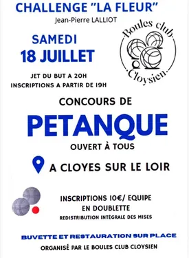 CLOYES-SUR-LE-LOIR - Concours de pétanque