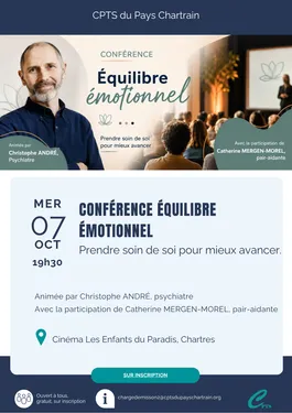 CHARTRES - Conférence : Équilibre émotionnel : prendre soin de soi...