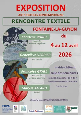 FONTAINE-LA-GUYON – Exposition arts textiles contemporains