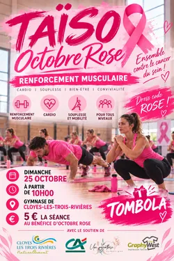 CLOYES-SUR-LE-LOIR - Octobre Rose : Taïso rose