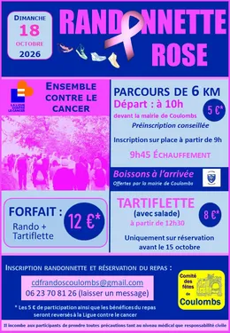 COULOMBS - Randonnette Rose