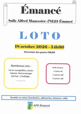ÉMANCÉ (78) - Loto de l'AFR